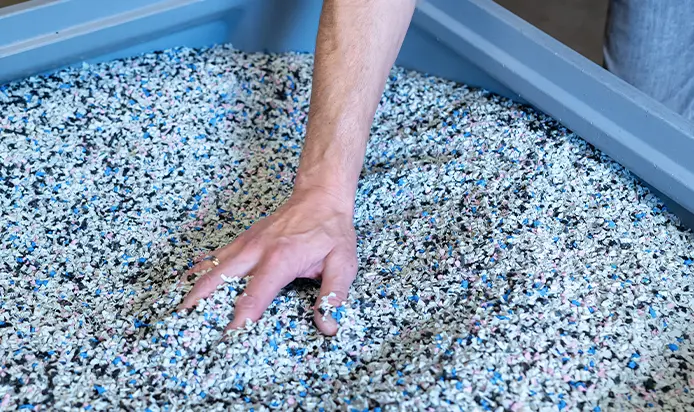 Recyelter Kunststoff